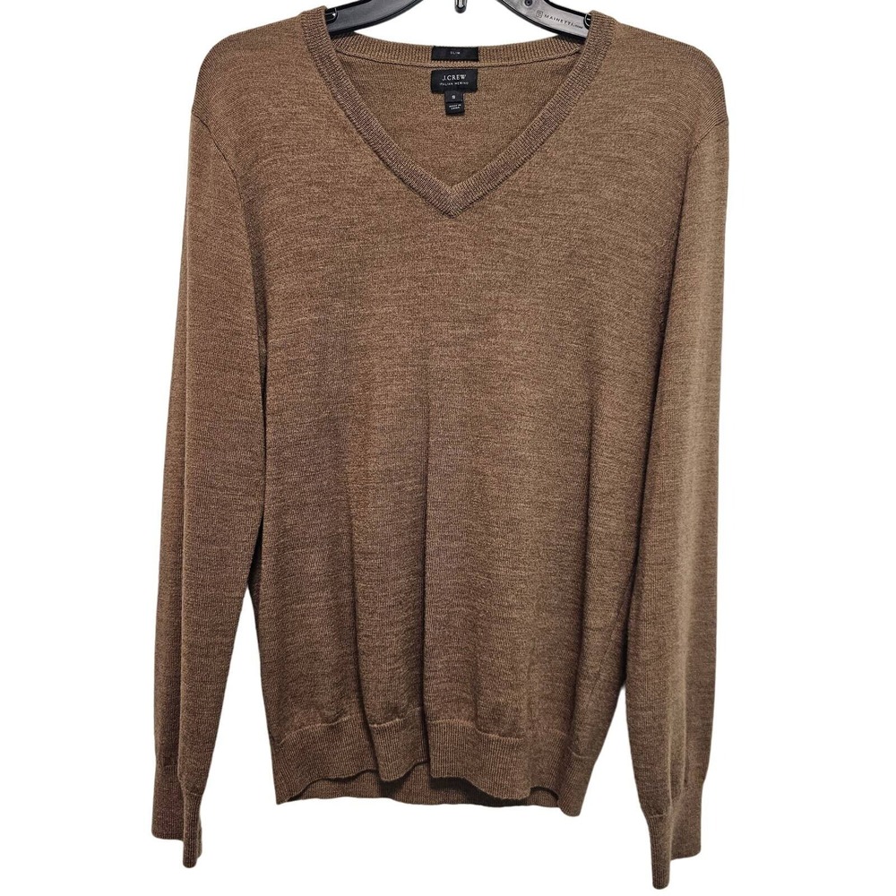 Vintage J Crew Mens Wool Pullover Sweater Size S Fisherman Neutral Capsule Retro